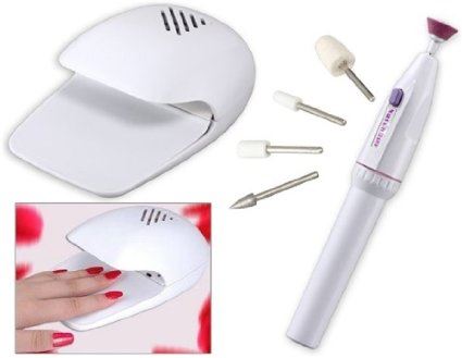 Nail dryer + Salon Shaper (Nail decorator kit) - | Fashiongirl