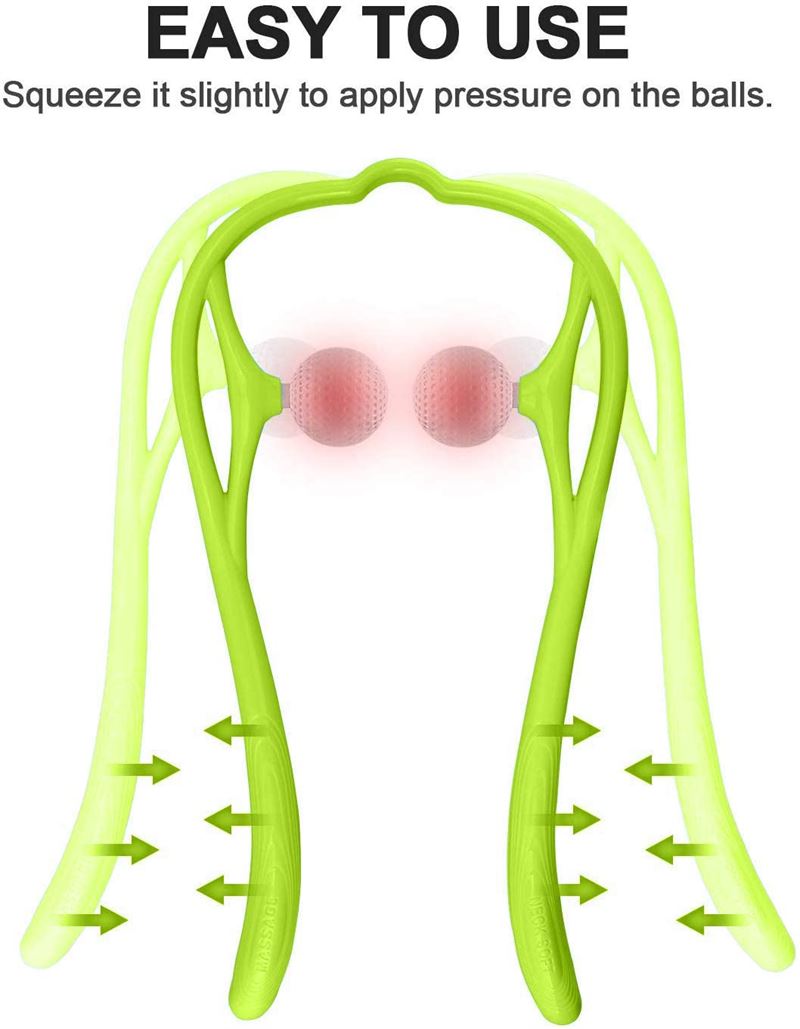 Neck massage for neck and shoulder pain relief - Green - | Fashiongirl