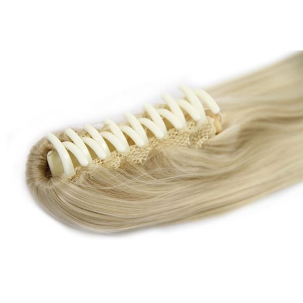 Ponytail Ponytail with hair clip, straight - blonde #613 - | Fashiongirl
