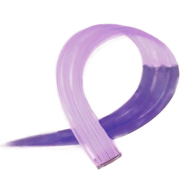 Purple Ombre, 50 cm - Crazy Colour Clip On - | Fashiongirl