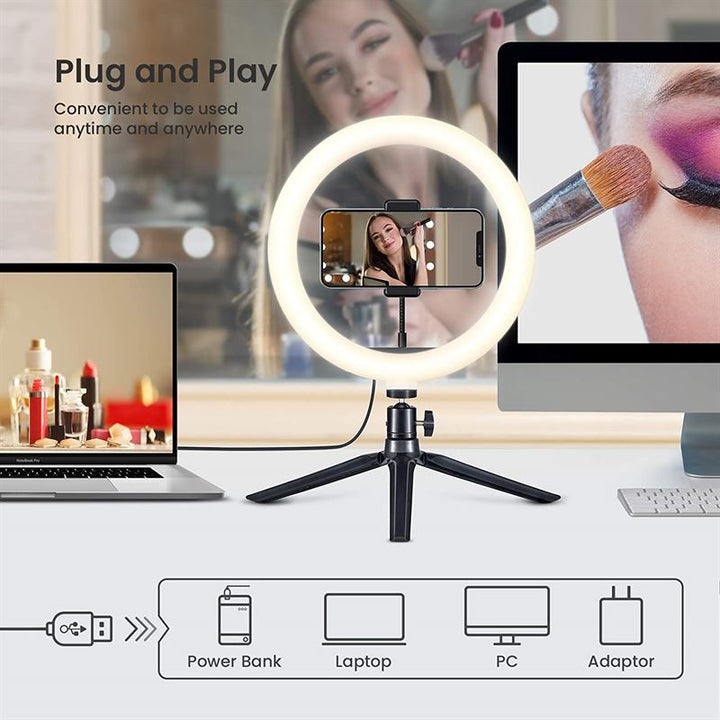Ring Light med RGB lys + Trådløs fjernbetjening - | Fashiongirl