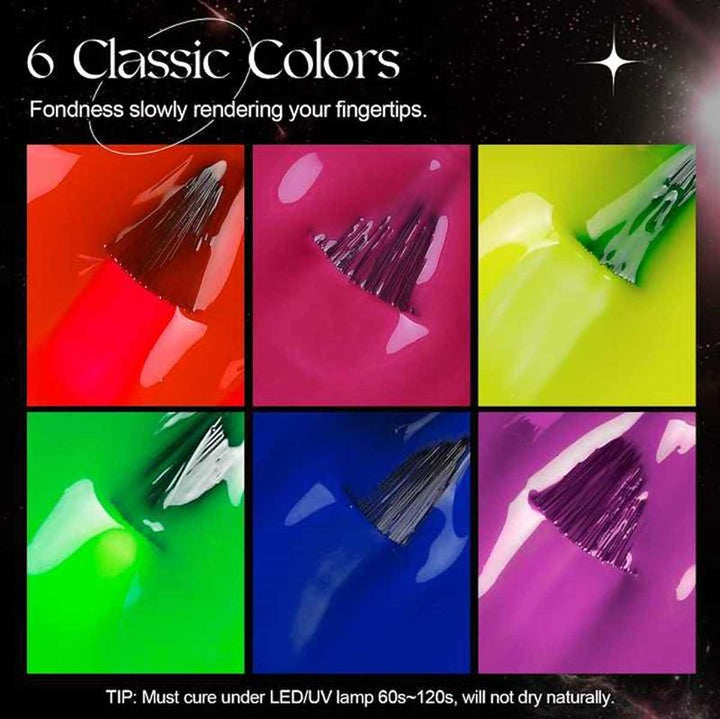 ROSALIND Mini Gel Polishes / Nail Polish - Neon Collection (RATC6 - 003) - | Fashiongirl