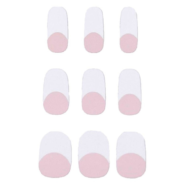 Semi Cured Gel Nail Stickers / Self - adhesive nail polish - Classic French (JK - 331) - | Fashiongirl