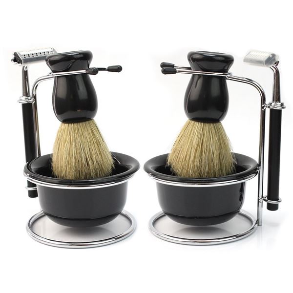 Shaving kit for men w/ Shaver, Brush and Bowl - Hair Accessories | Fashiongirl