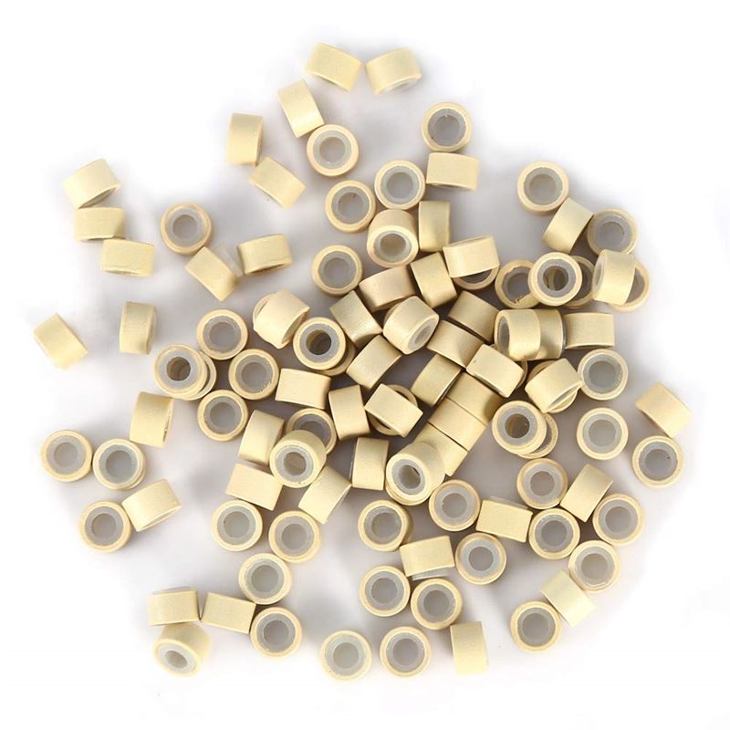 Silicone micro rings for extensions - Blonde 500 pcs. - | Fashiongirl