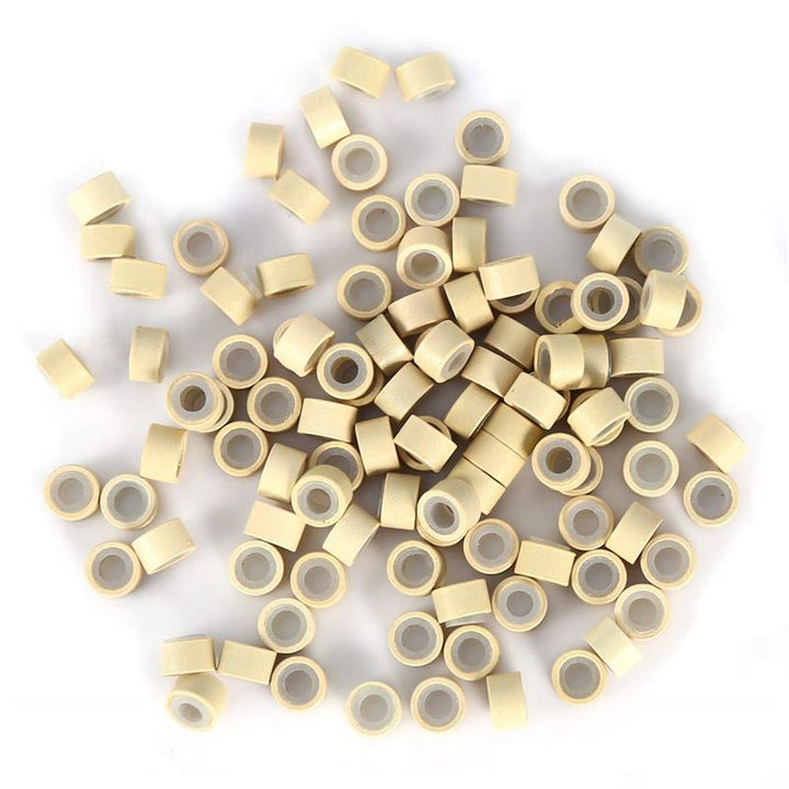 Silicone micro rings for extensions - Blonde 500 pcs. - | Fashiongirl