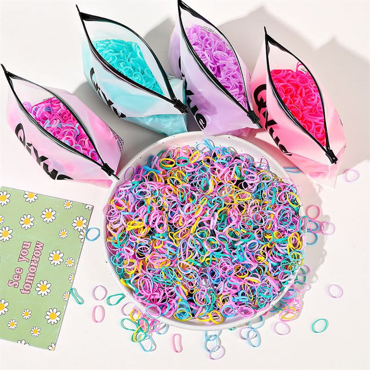 SOHO Adin Snag Free Hair elastics, 1000 pcs - Transparent - Hair Accessories | Fashiongirl