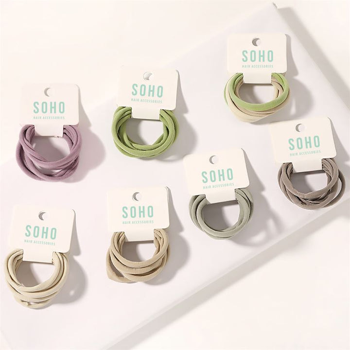 SOHO Alena Hair elastics - Beige Mix - Hair Accessories | Fashiongirl