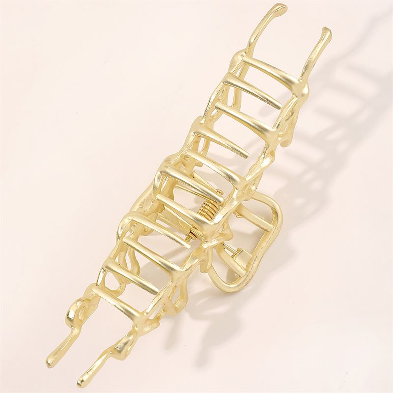 SOHO Asli Metal Hair Claw - Gold - Hair Accessories