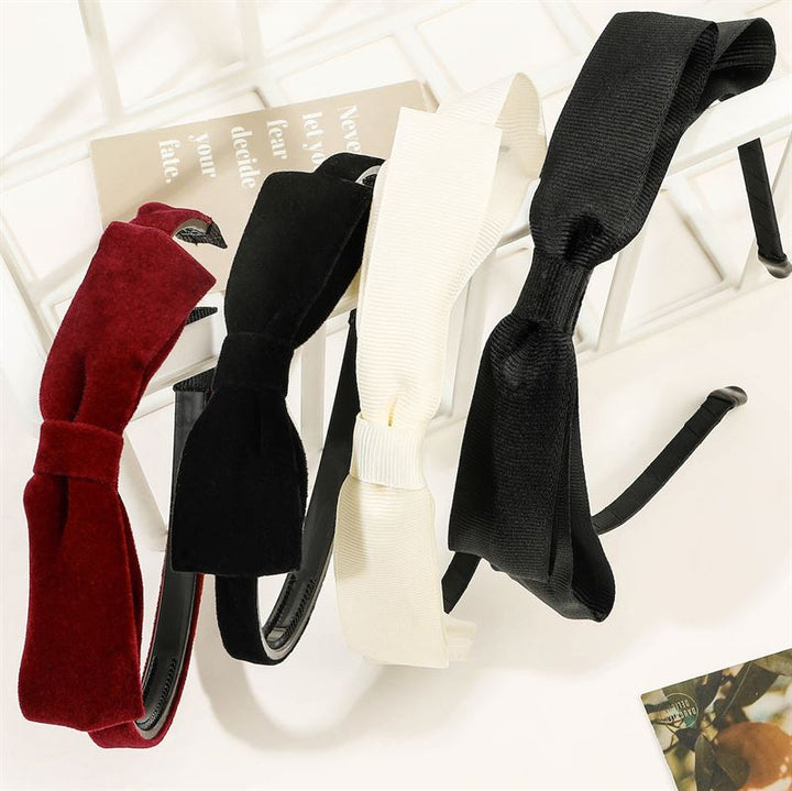 SOHO Beata Bow Headband - Red - Hair Accessories | Fashiongirl