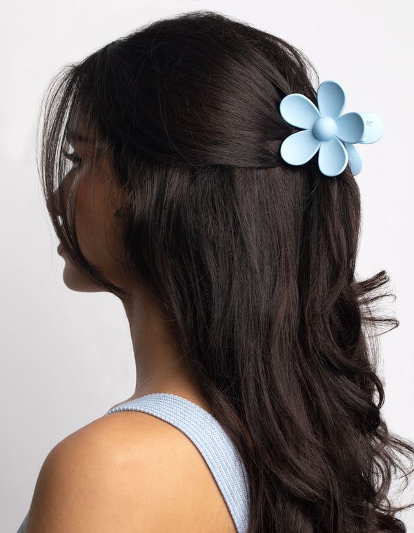 SOHO Bloom Hair Claw - Light Blue - Hair Accessories
