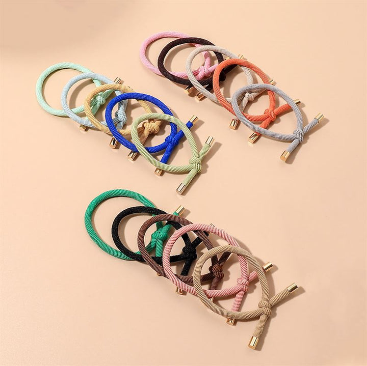 SOHO Cibe Hair elastics - Brown - Hair Accessories | Fashiongirl