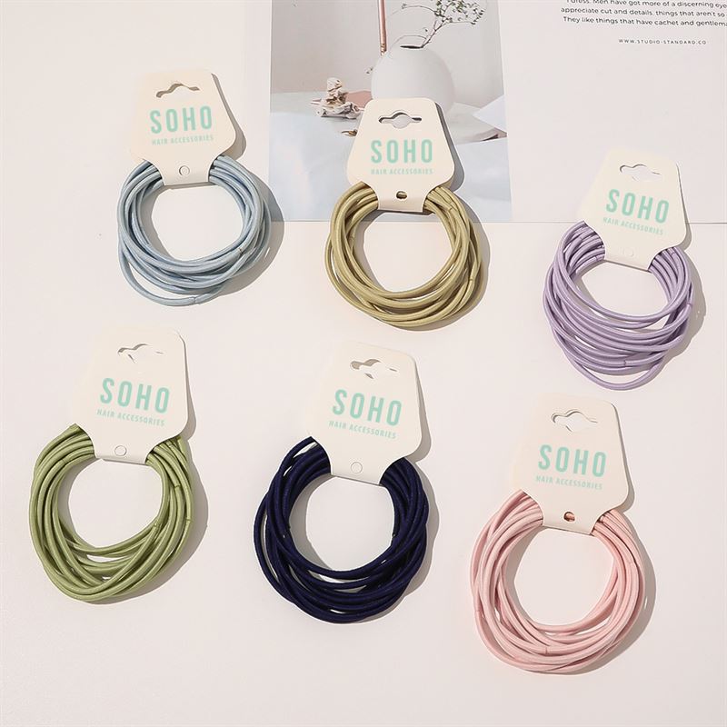 SOHO Ellie Hair Elastic - Dark grey - Hair Accessories | Fashiongirl
