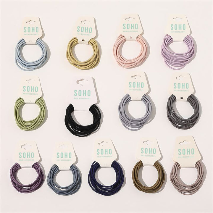 SOHO Ellie Hair Elastic - Dark grey - Hair Accessories | Fashiongirl