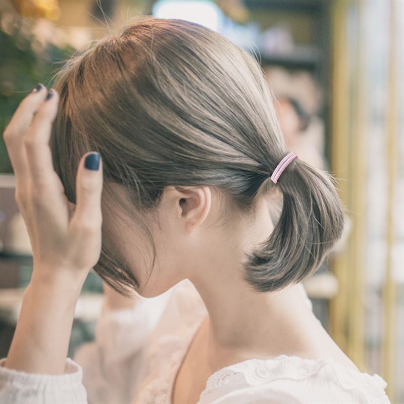 SOHO Ellie Hair Elastic - Light grey - Hair Accessories | Fashiongirl