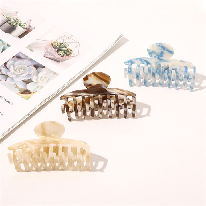 SOHO Gaja Hair Claw - Brown Marble - Hair Accessories