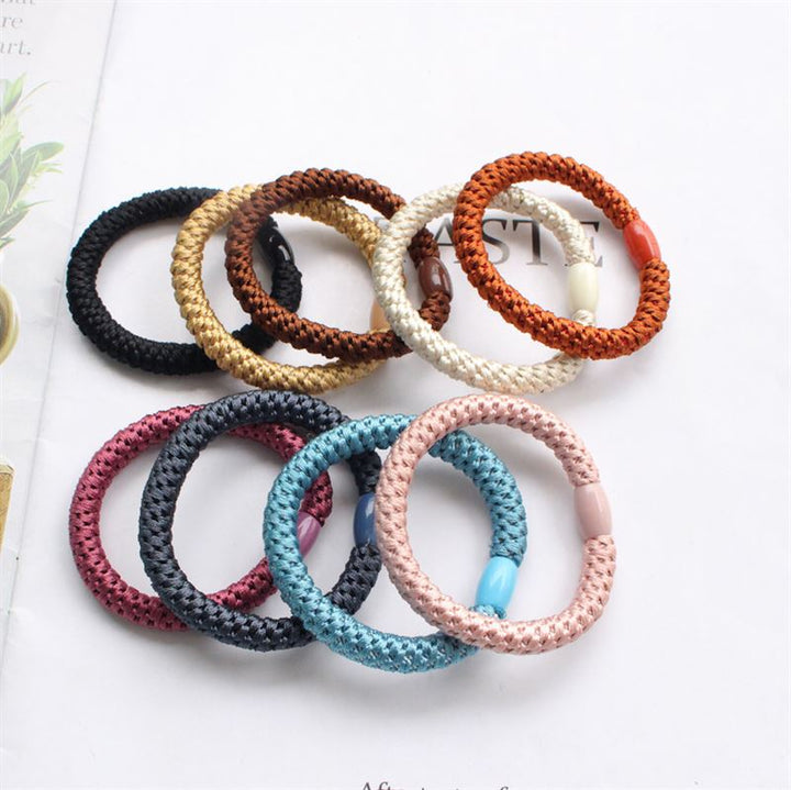 SOHO Hair elastics - Reddish brown, 3 pcs - Hair Accessories | Fashiongirl