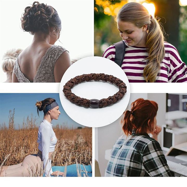 SOHO Hair elastics - Reddish brown, 3 pcs - Hair Accessories | Fashiongirl