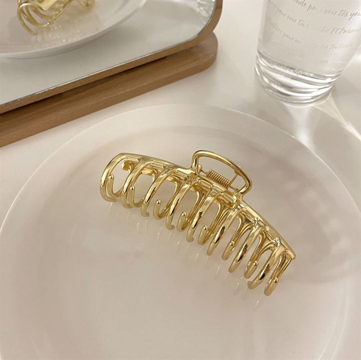 SOHO Kana Metal Hair Claw - Gold - Hair Accessories