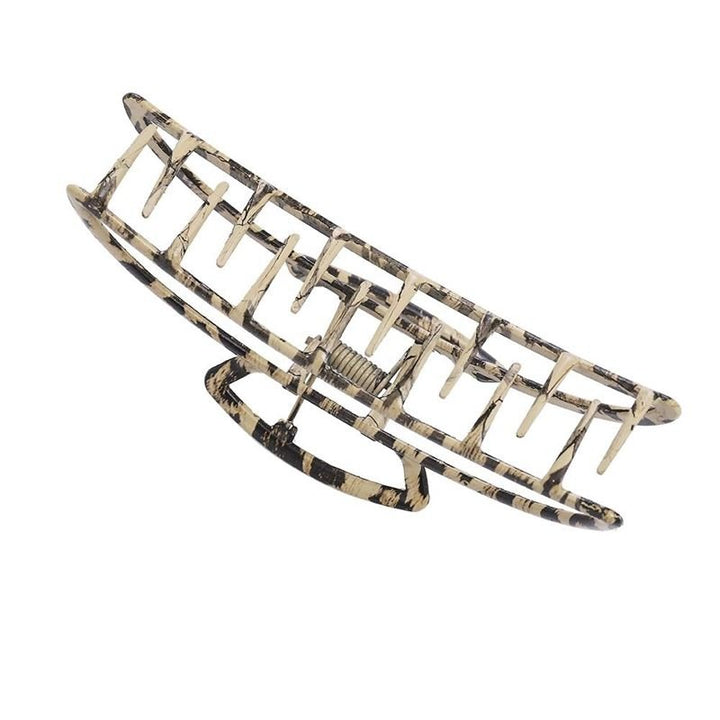 SOHO Leopard Metal Barette Hair Claw - Hair Accessories