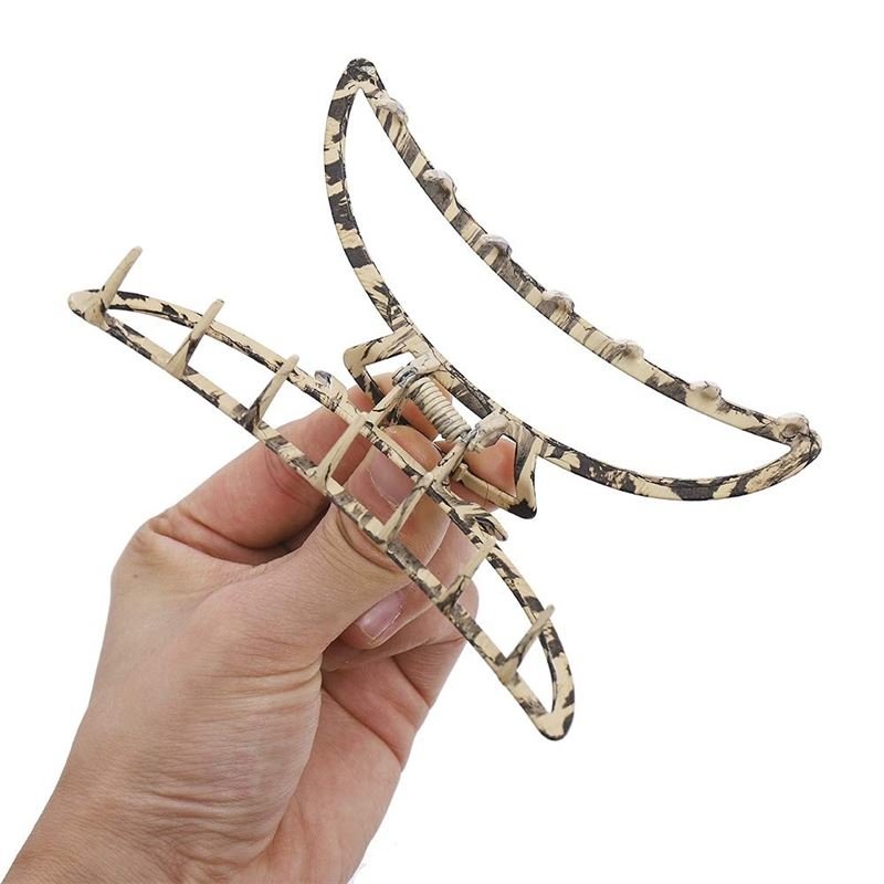 SOHO Leopard Metal Barette Hair Claw - Hair Accessories