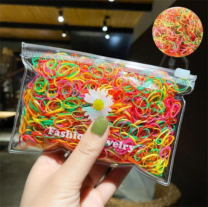 SOHO Liva Snag Free Hair elastics, 300 pcs - Neon - Hair Accessories | Fashiongirl