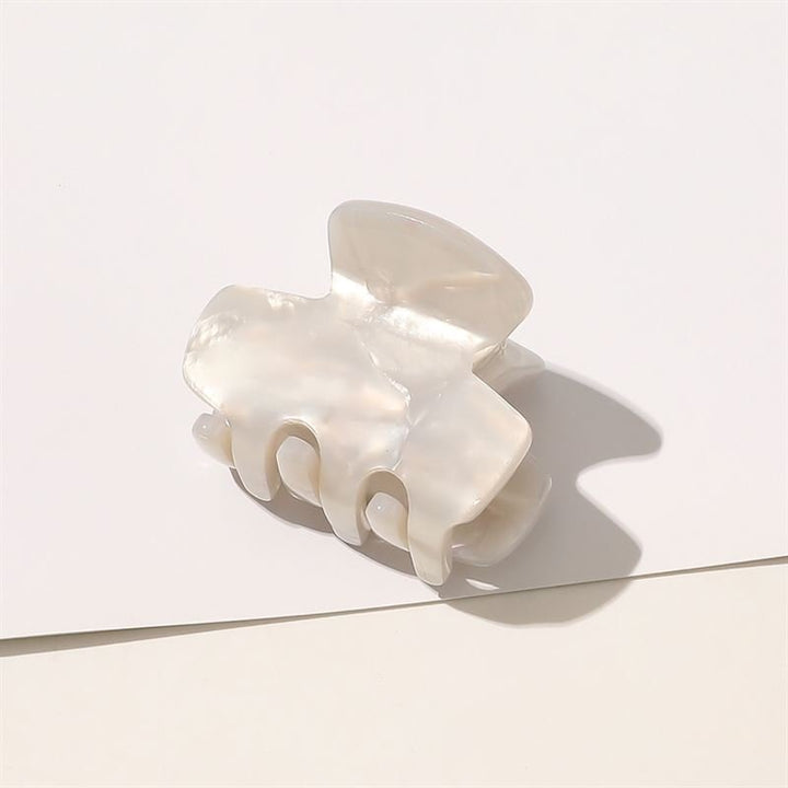 SOHO Loa Mini Hair Claw - White Marble - Hair Accessories
