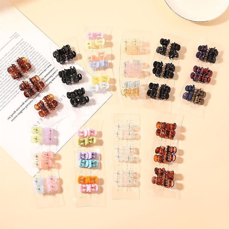 SOHO Lucca Mini Hair Claws - Brown - Hair Accessories