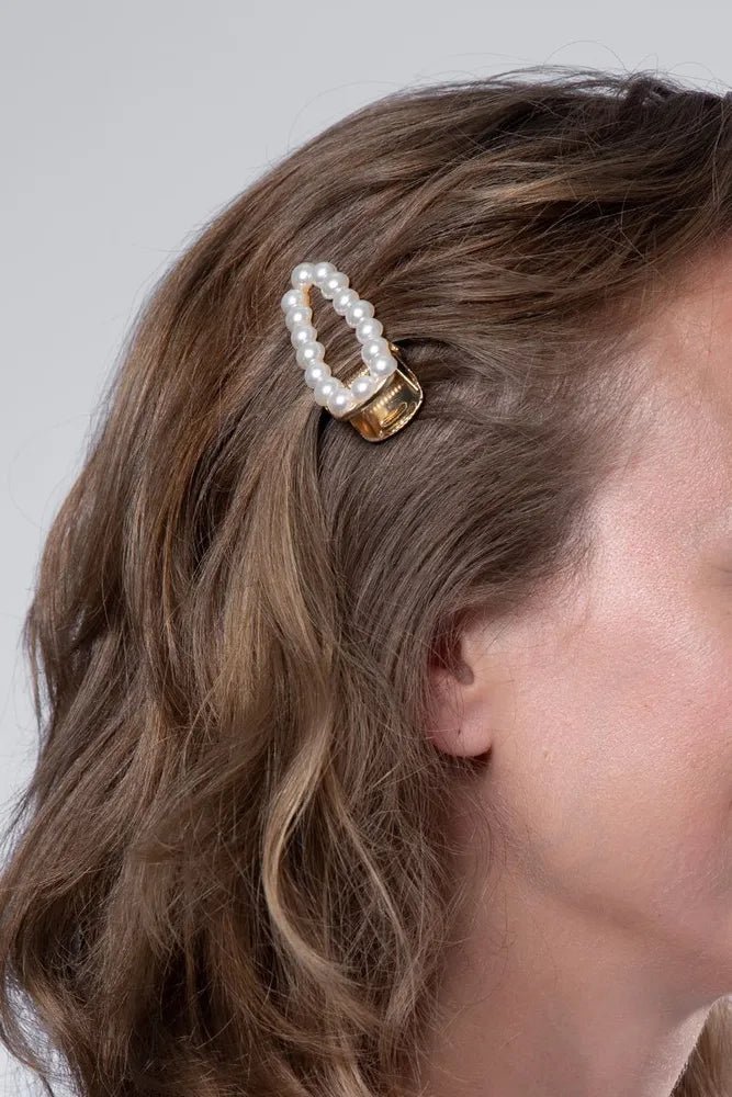 SOHO Mila hair clip with white pearls - No 6335 - | Fashiongirl