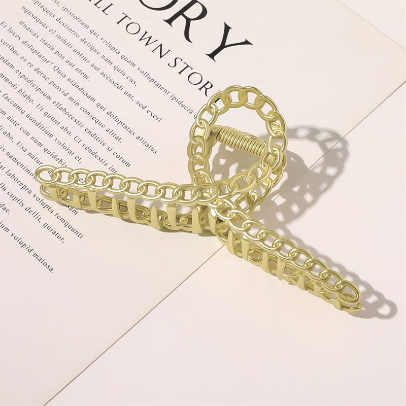 SOHO Monz Metal Hair Claw - Gold - Hair Accessories