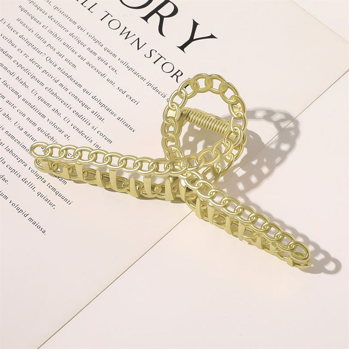 SOHO Monz Metal Hair Claw - Gold - Hair Accessories
