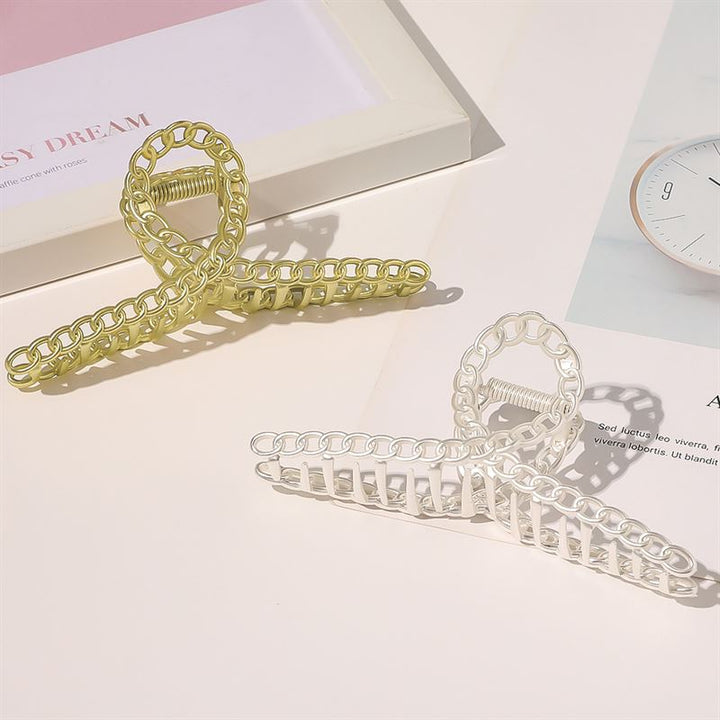 SOHO Monz Metal Hair Claw - Gold - Hair Accessories