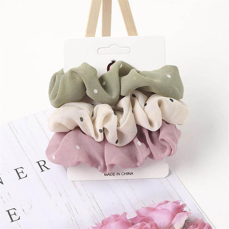 SOHO Nia Scrunchies - Dots - Hair Accessories
