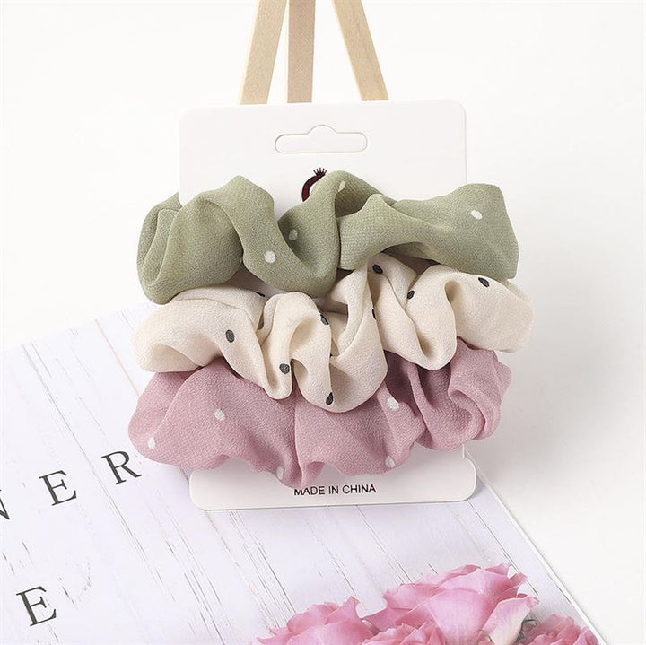 SOHO Nia Scrunchies - Dots - Hair Accessories