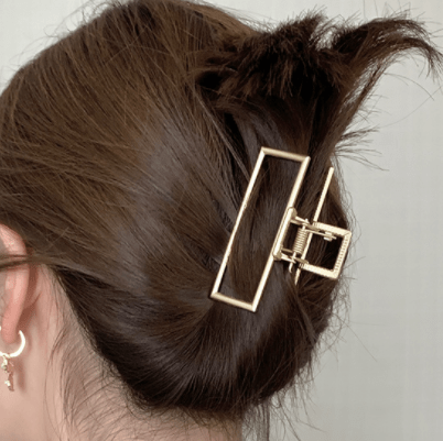SOHO Niba Large Metal Hair Claw - Gold - Hair Accessories