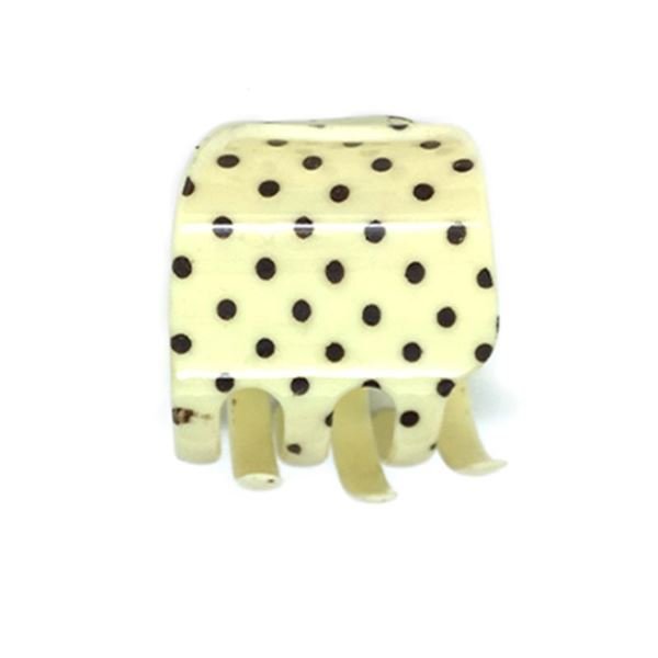 SOHO Polkadot Hair Claw - Vanilla - Hair Accessories