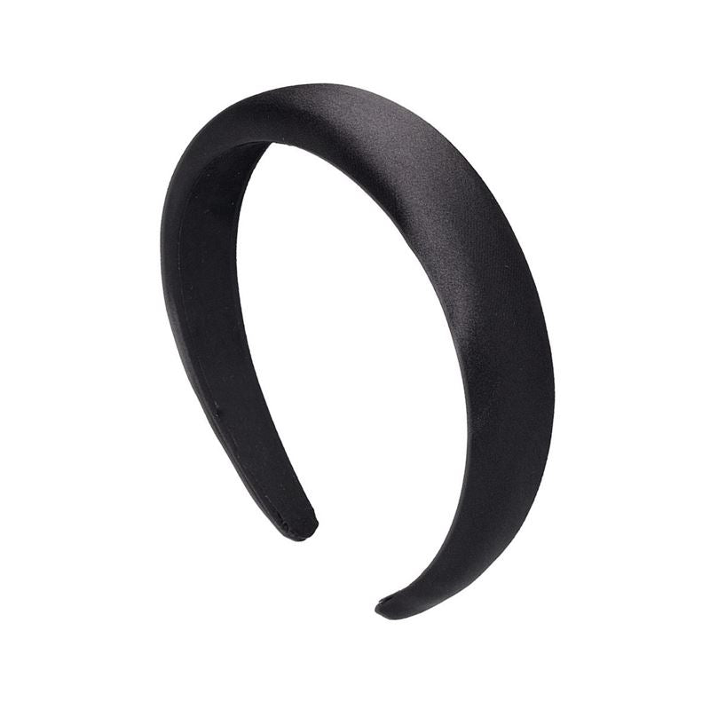 SOHO Satin Headband - Black - Hair Accessories | Fashiongirl
