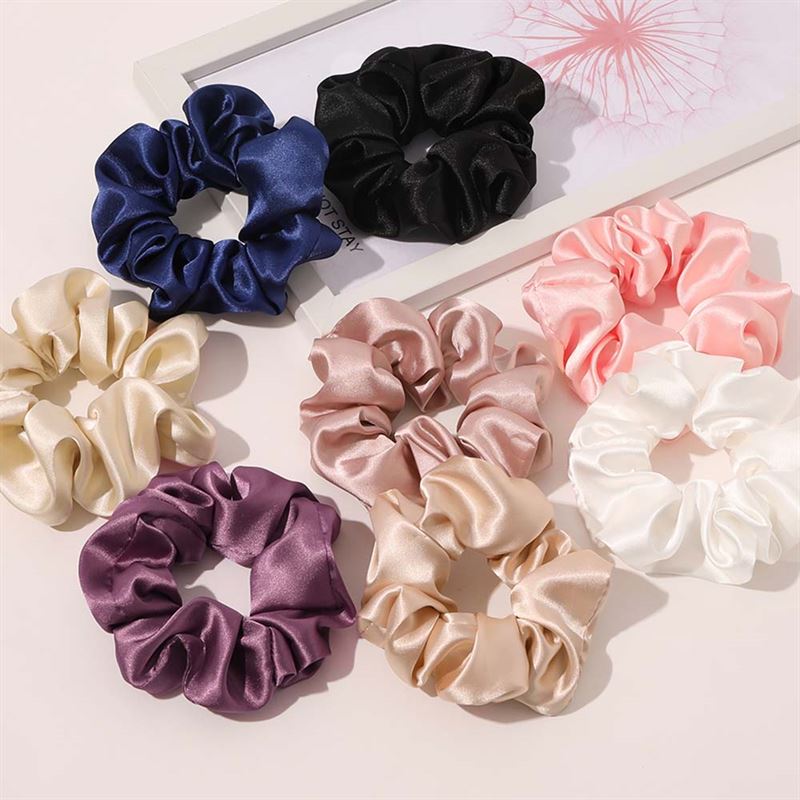 SOHO Satin Scrunchie - Apricot - Hair Accessories
