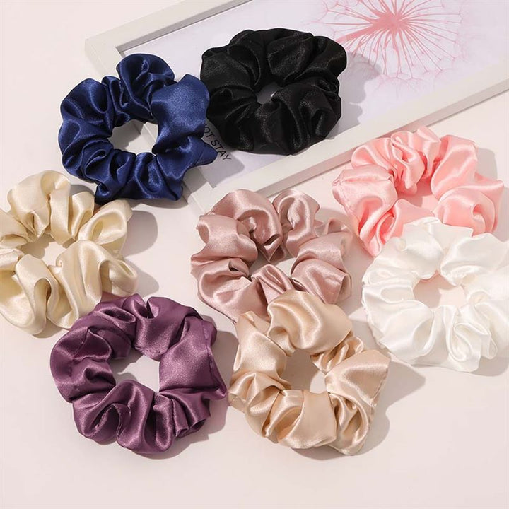 SOHO Satin Scrunchie - Dark Green - Hair Accessories