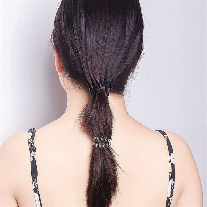 SOHO Spiral Hair elastics - Clear (3 pcs) - Hair Accessories | Fashiongirl