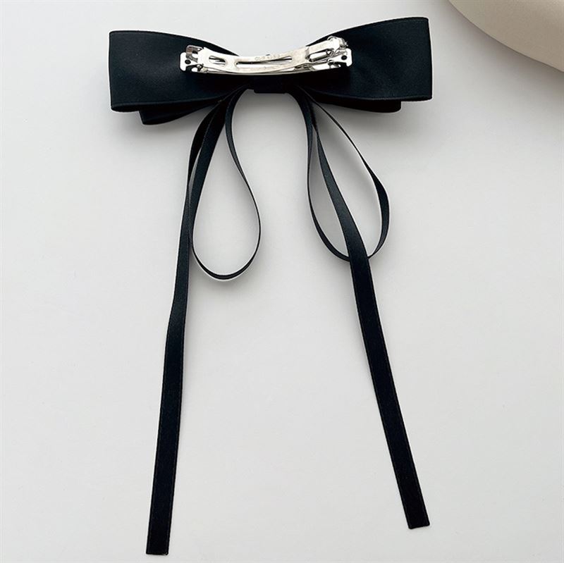 SOHO Vanessa Bow Hair clips - Black - Hair Accessories | Fashiongirl