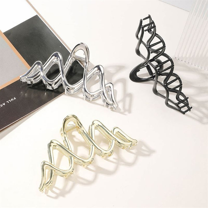 SOHO Ziv Hair Claw - Silver - Hair Accessories