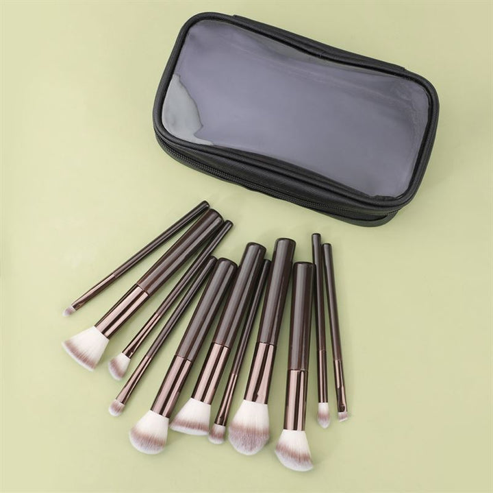 Technique PRO Chocolate Bronze Makeup Brush Set - 11 makeup brushes - | Fashiongirl
