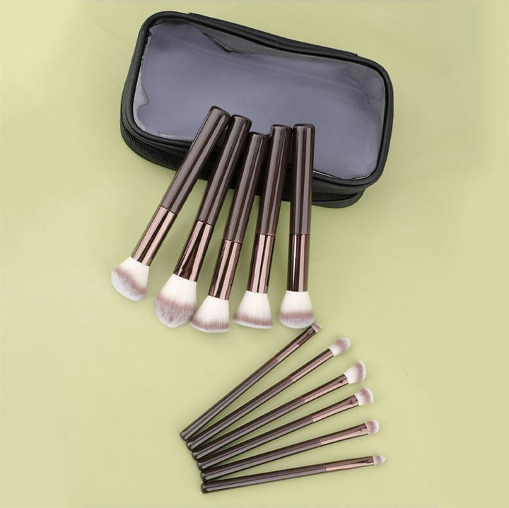 Technique PRO Chocolate Bronze Makeup Brush Set - 11 makeup brushes - | Fashiongirl