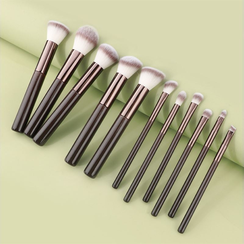 Technique PRO Chocolate Bronze Makeup Brush Set - 11 makeup brushes - | Fashiongirl