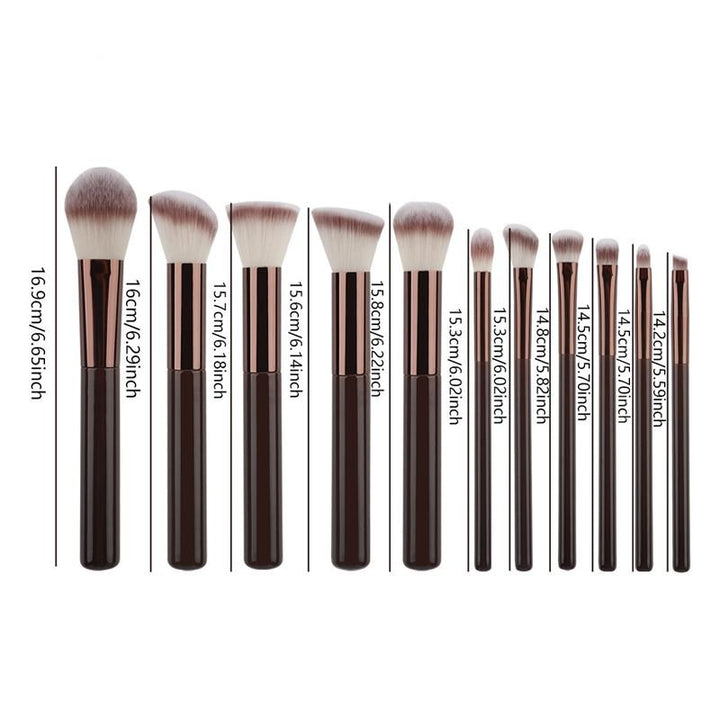 Technique PRO Chocolate Bronze Makeup Brush Set - 11 makeup brushes - | Fashiongirl