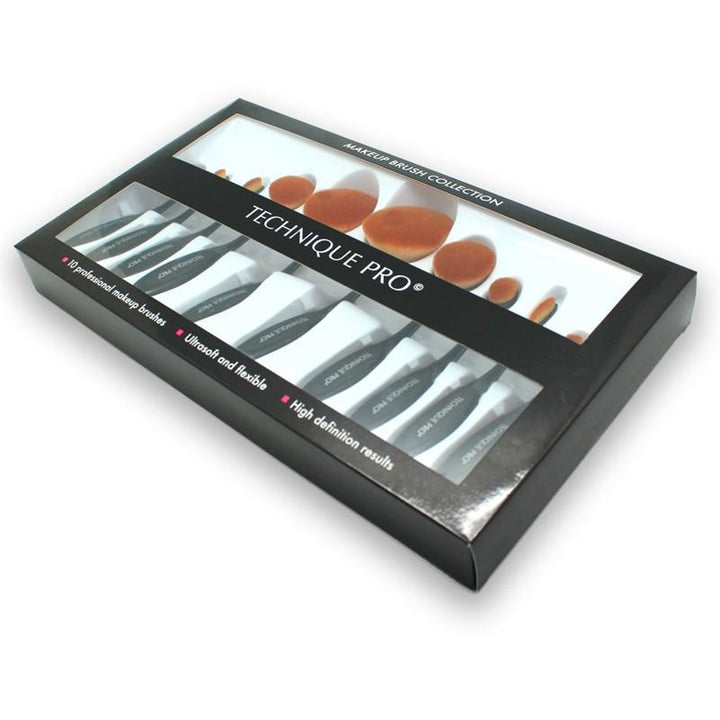 Technique PRO Oval Brushes for Makeup - 10 sets - 