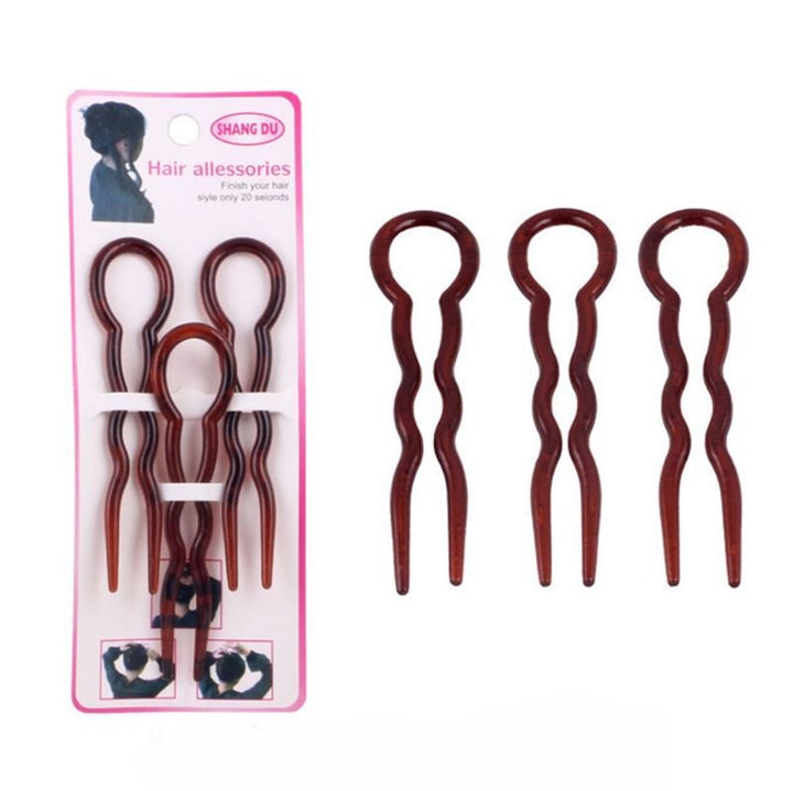 Twist Chignon Hairpins pack of 3 - Hair Accessories | Fashiongirl