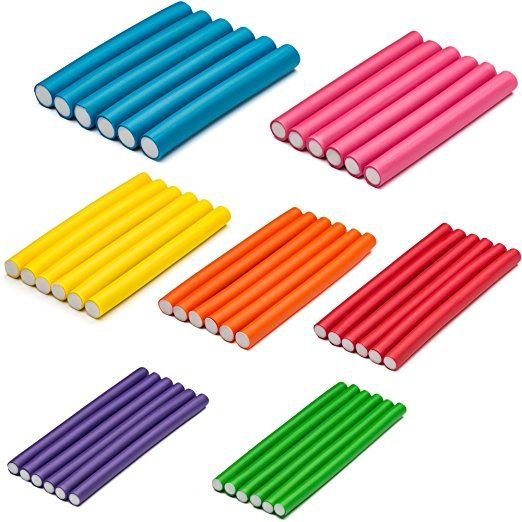 Twist Flex Rods - set of 42 foam curlers - Hair Styling tool | Fashiongirl