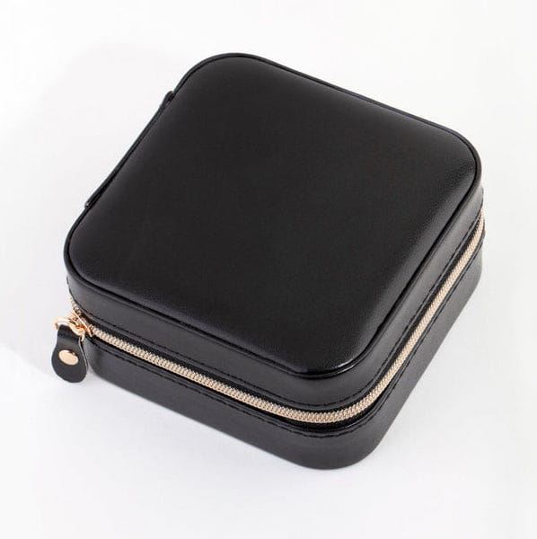 UNIQ Artificial leather jewellery box for earrings - Square - Grey - Jewelry Box